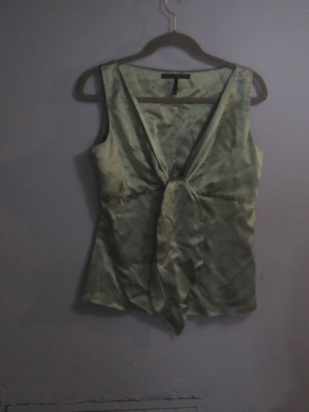 Sandra Angelozzi Silk Top with tie and hidden Zipper